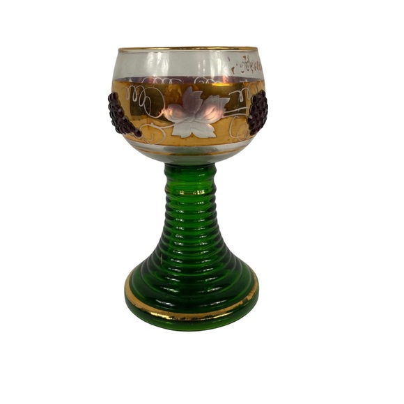 Vintage Roemer Wine Glass Germany Jeweled Souvenir Germany - Picture 2 of 7